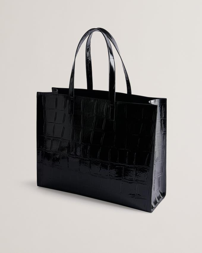 Sacs Fourre Tout Ted Baker Mock Croc Icon Noir Femme | WIU-07278731